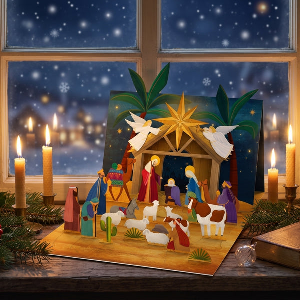 Krippe Pop-Up Adventskalender