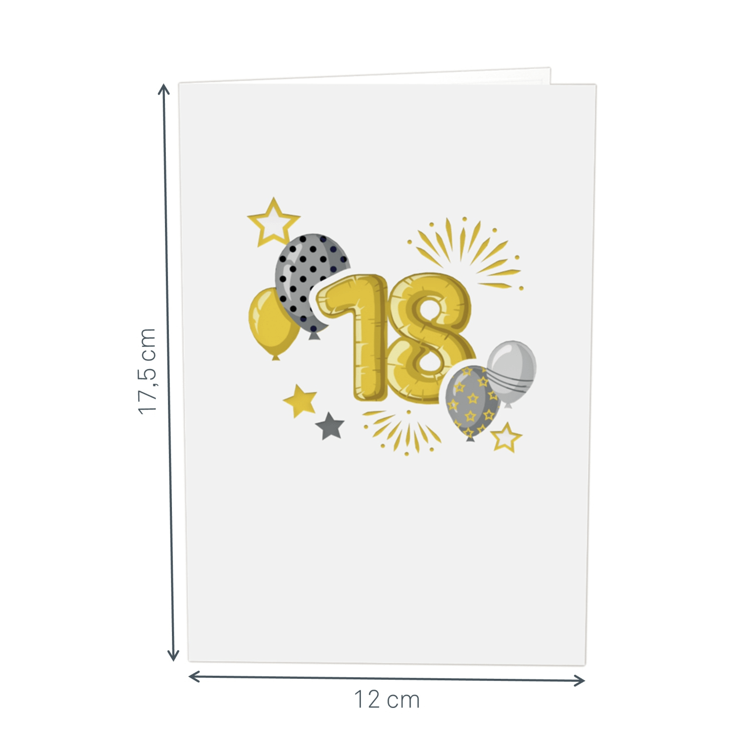 Biglietto pop-up per il 18° compleanno