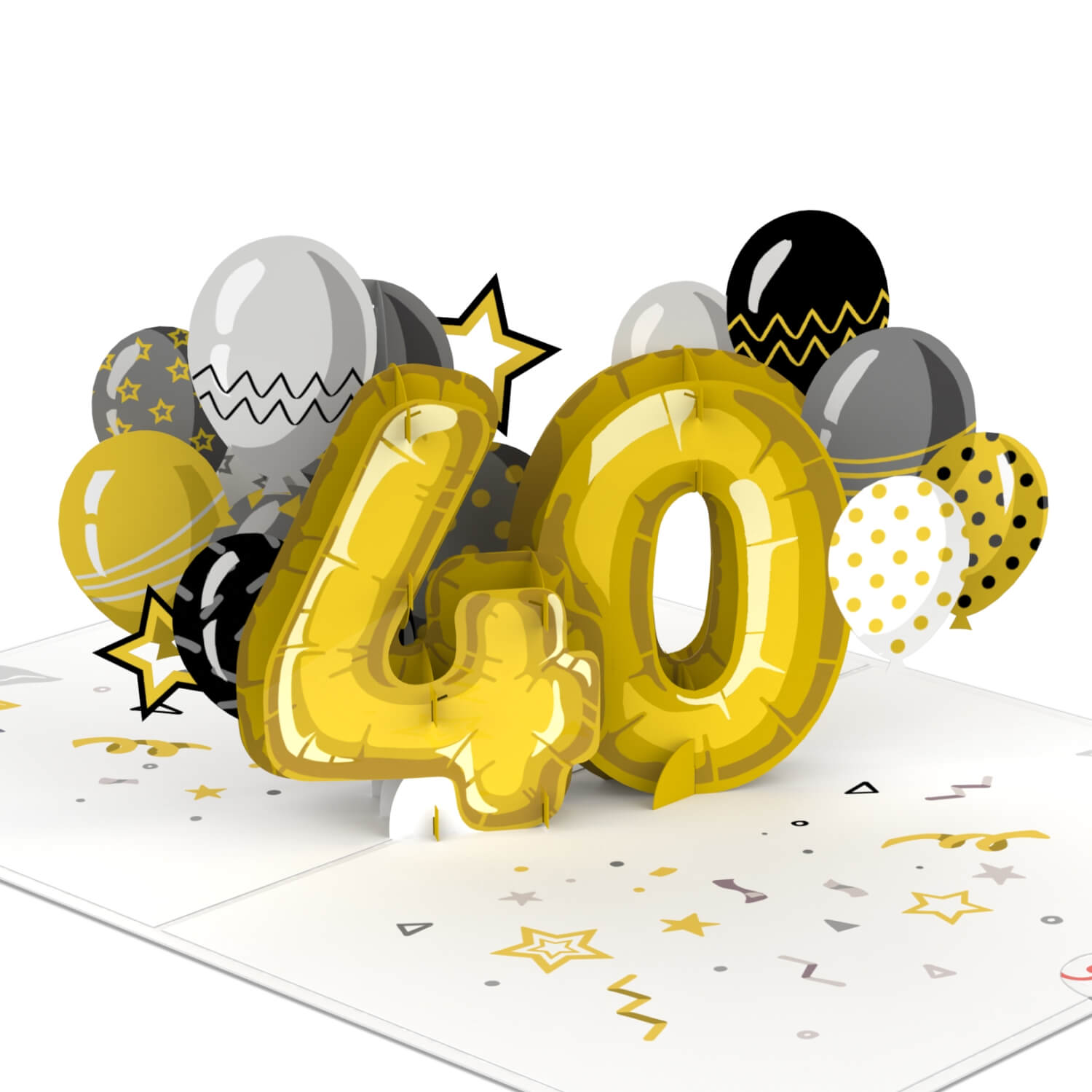 Biglietto pop-up per il 40° compleanno