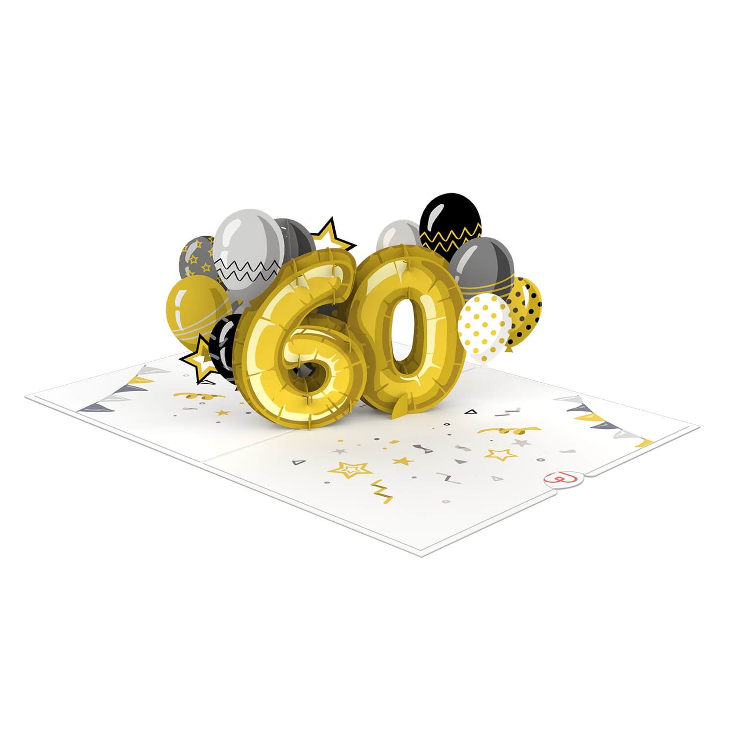 Biglietto pop-up per il 60° compleanno