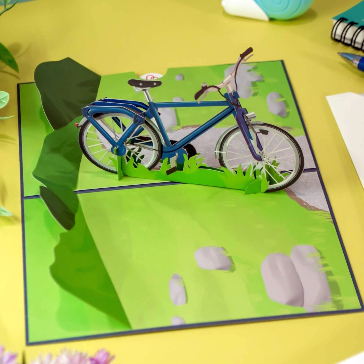 Biglietto pop-up per bicicletta