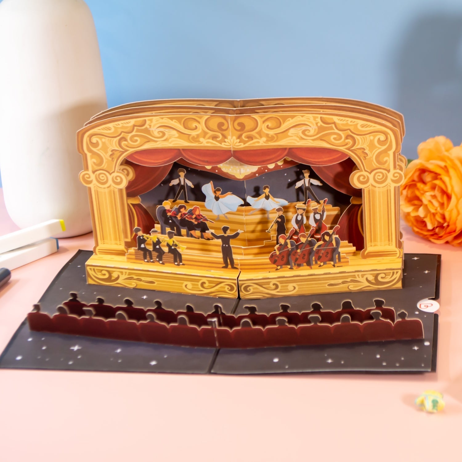 Biglietto pop-up del teatro