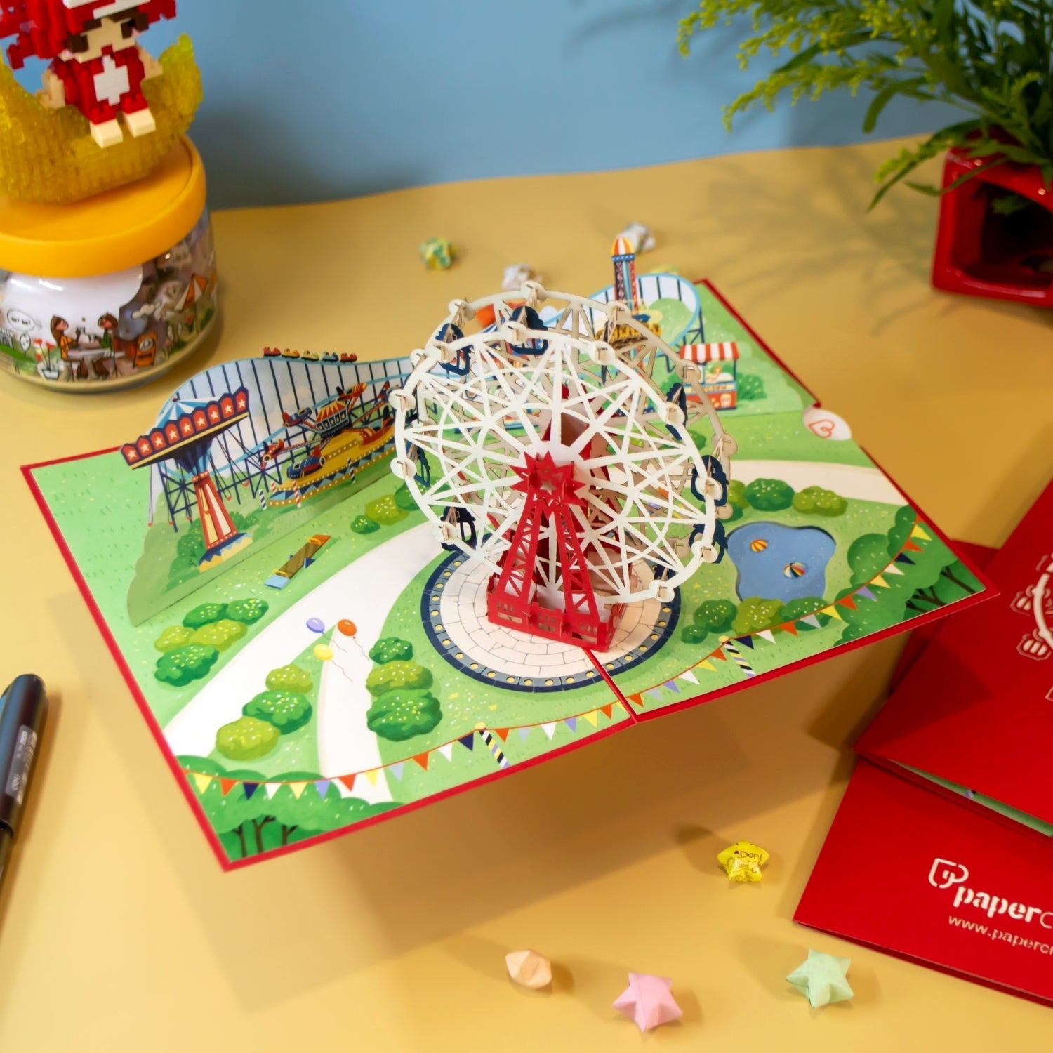 Biglietto pop-up per la ruota panoramica