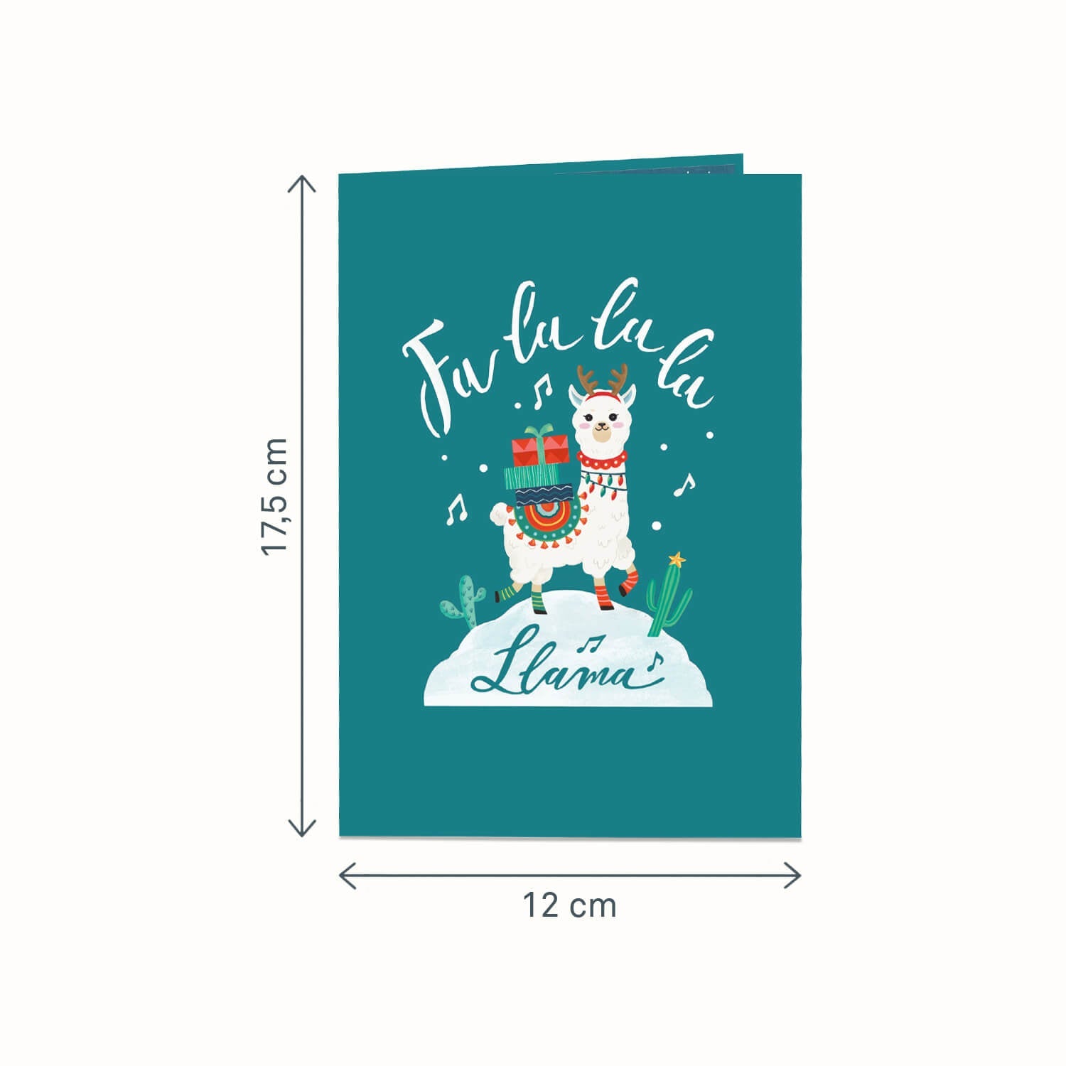 Biglietto pop-up con lama di Natale