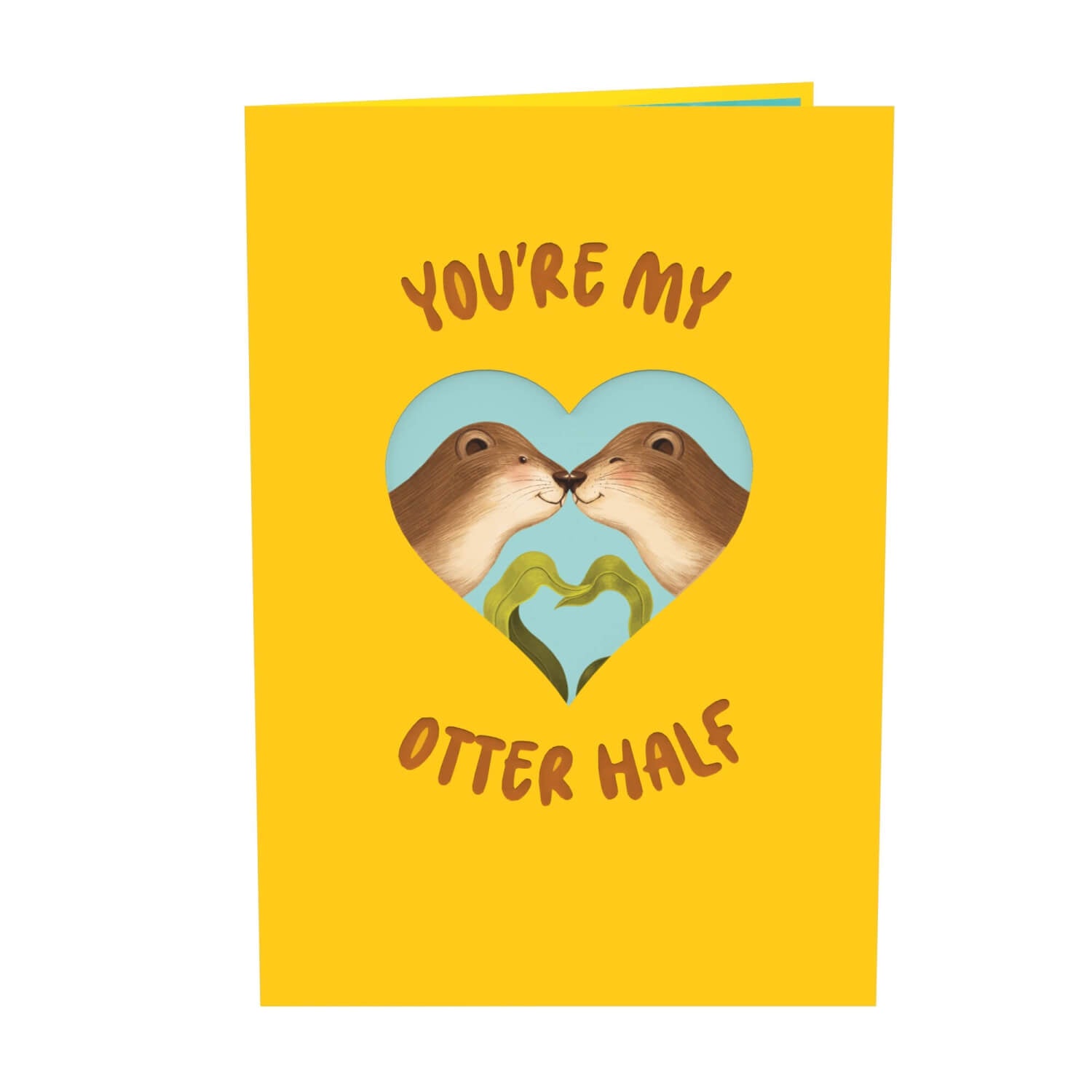 You're my Otter Half Pop-Up Karte