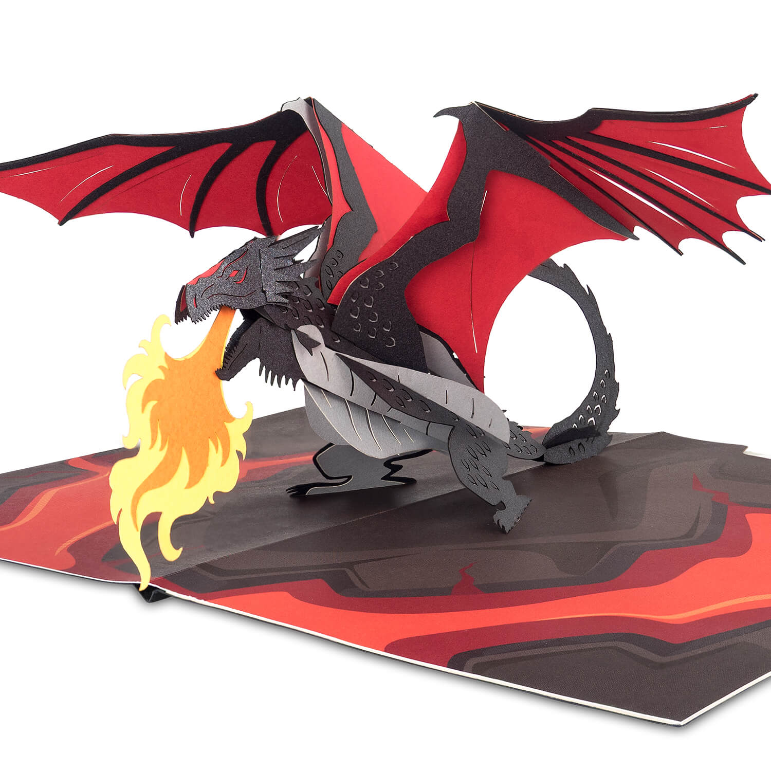 Biglietto pop-up del drago