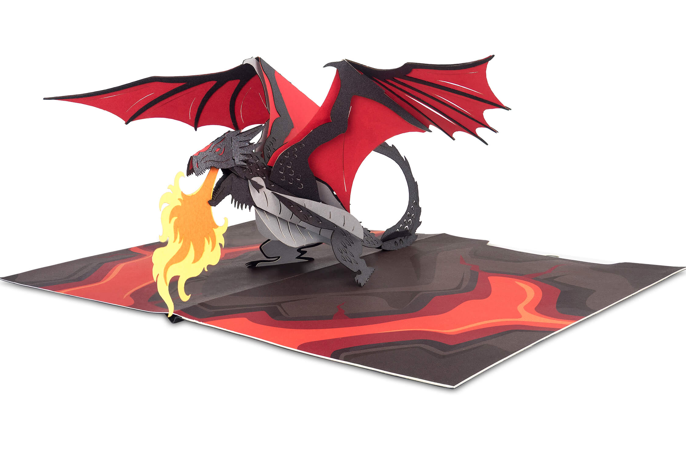 Biglietto pop-up del drago