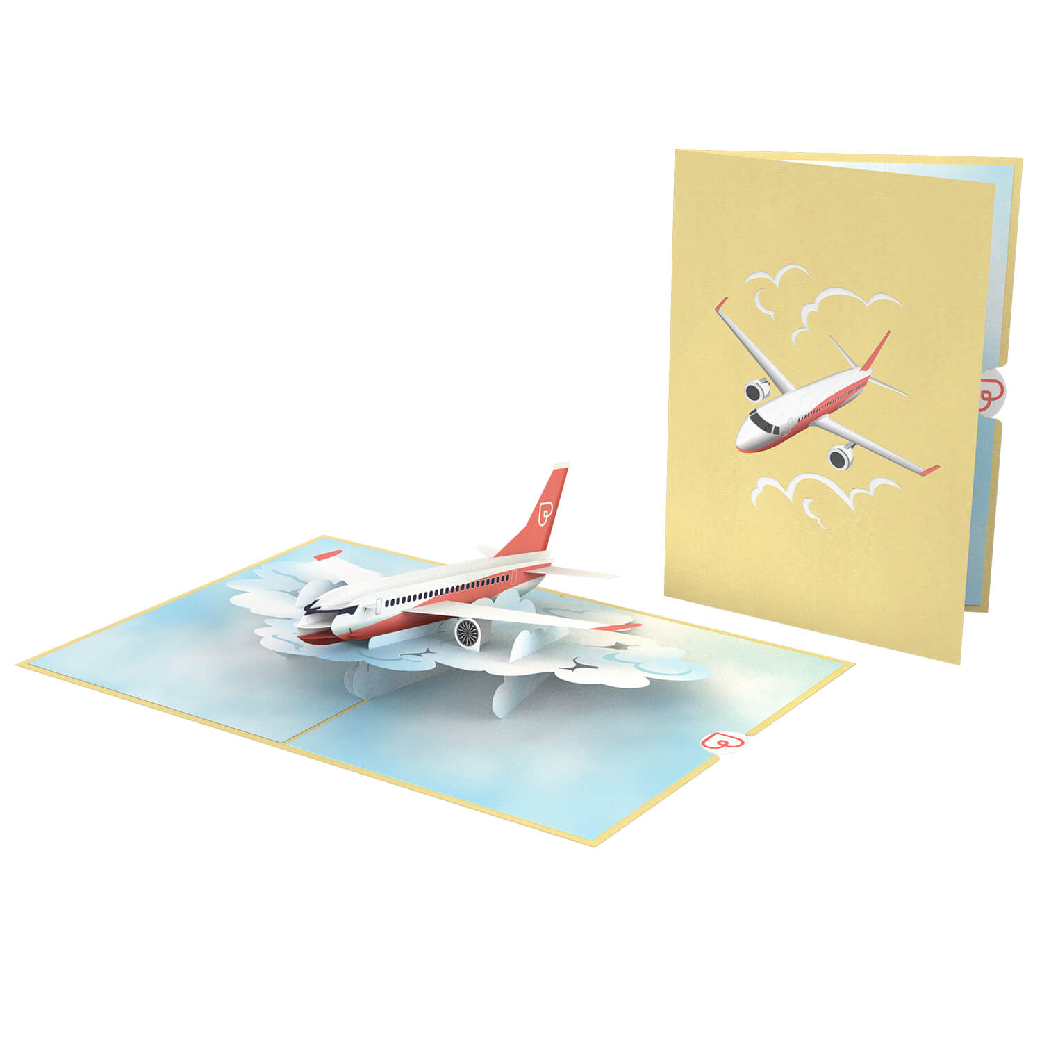 Biglietto pop-up per aereo