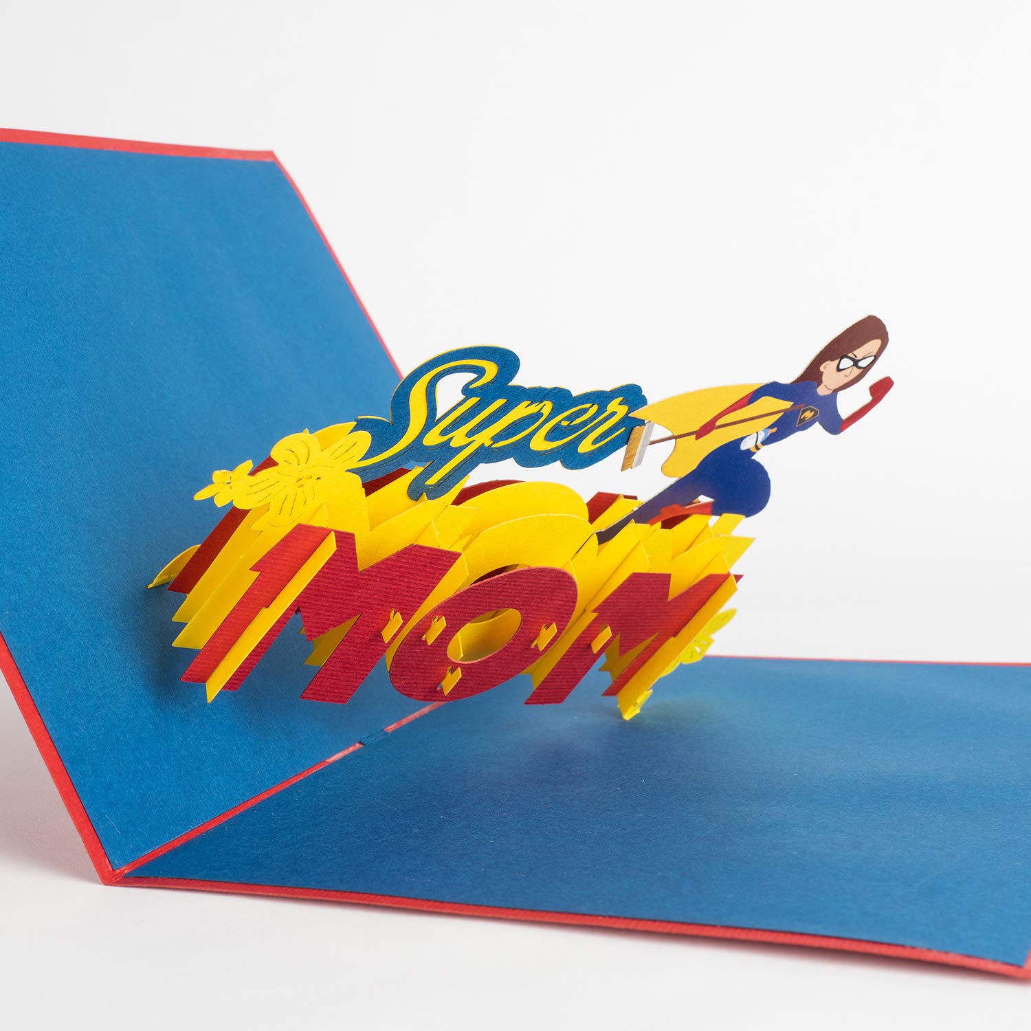 Carta pop-up Super Mom