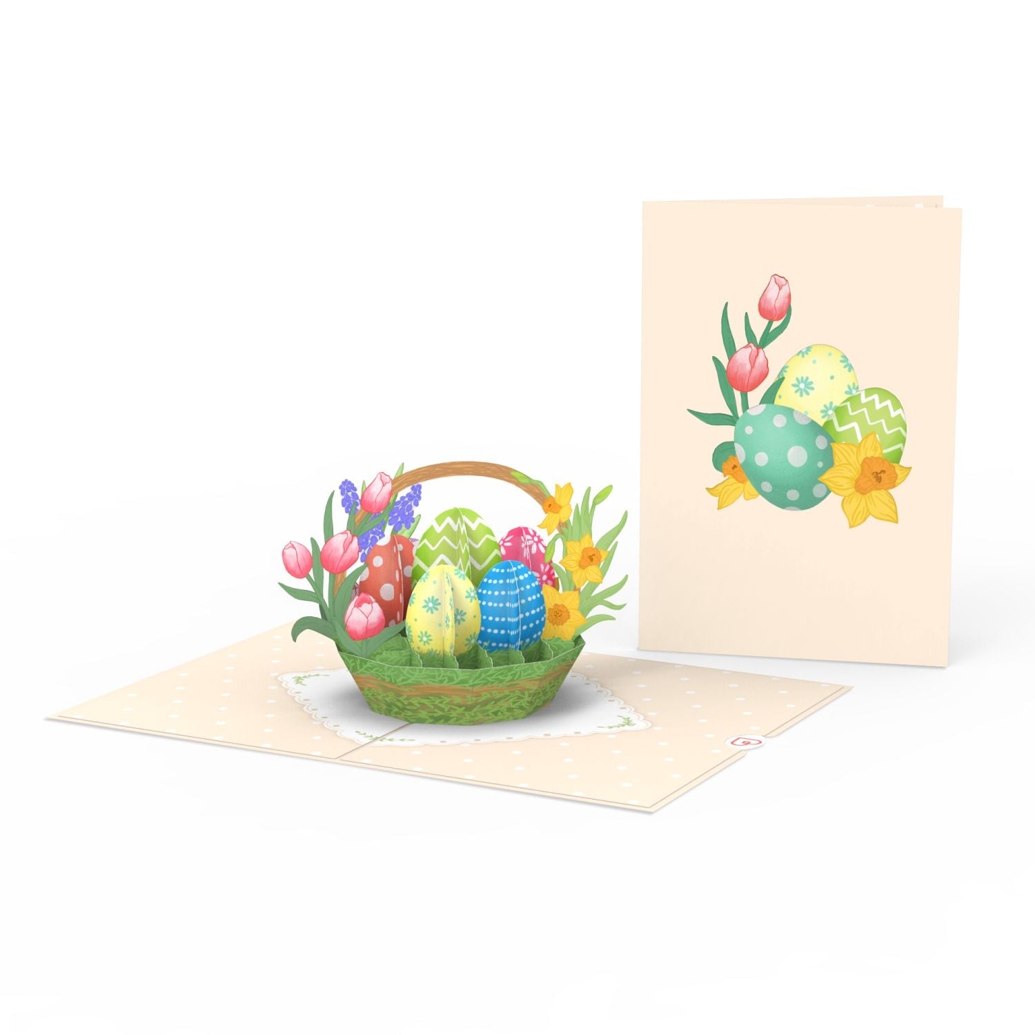 Biglietto pop-up con uovo di Pasqua
