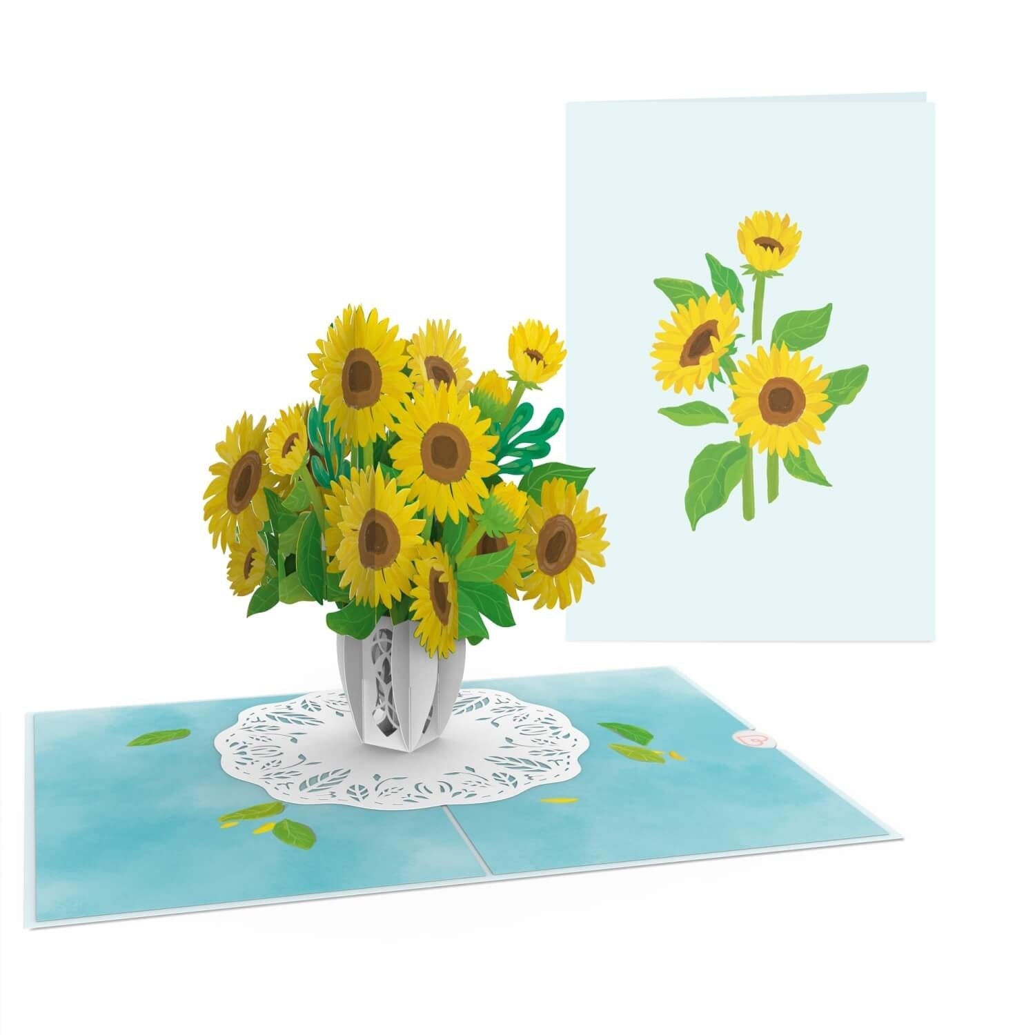 Biglietto Biglietto pop-up girasole