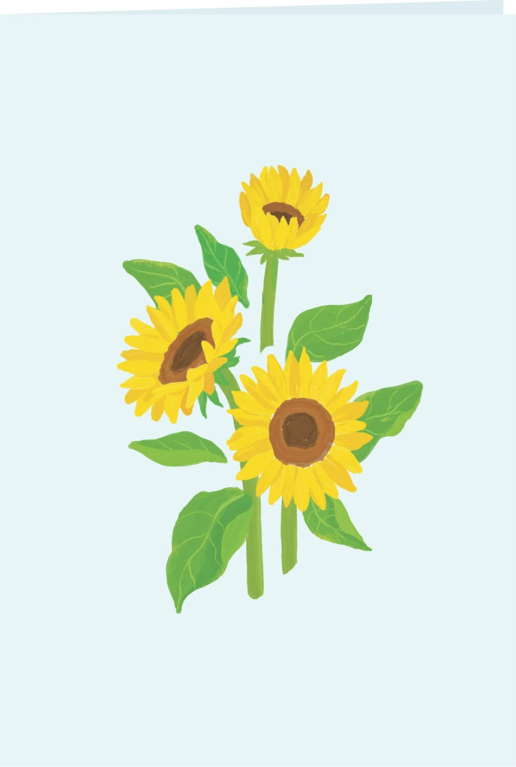 Biglietto Biglietto pop-up girasole