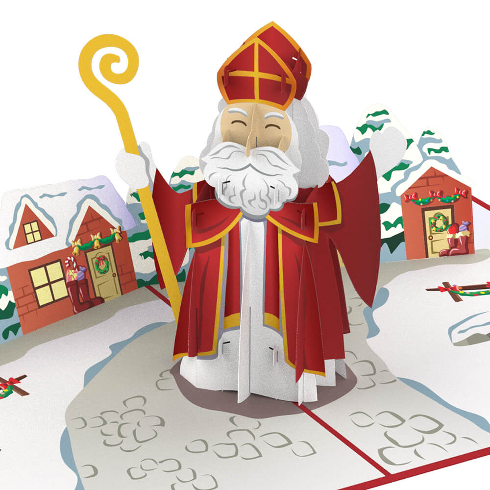 Biglietto pop-up di Babbo Natale
