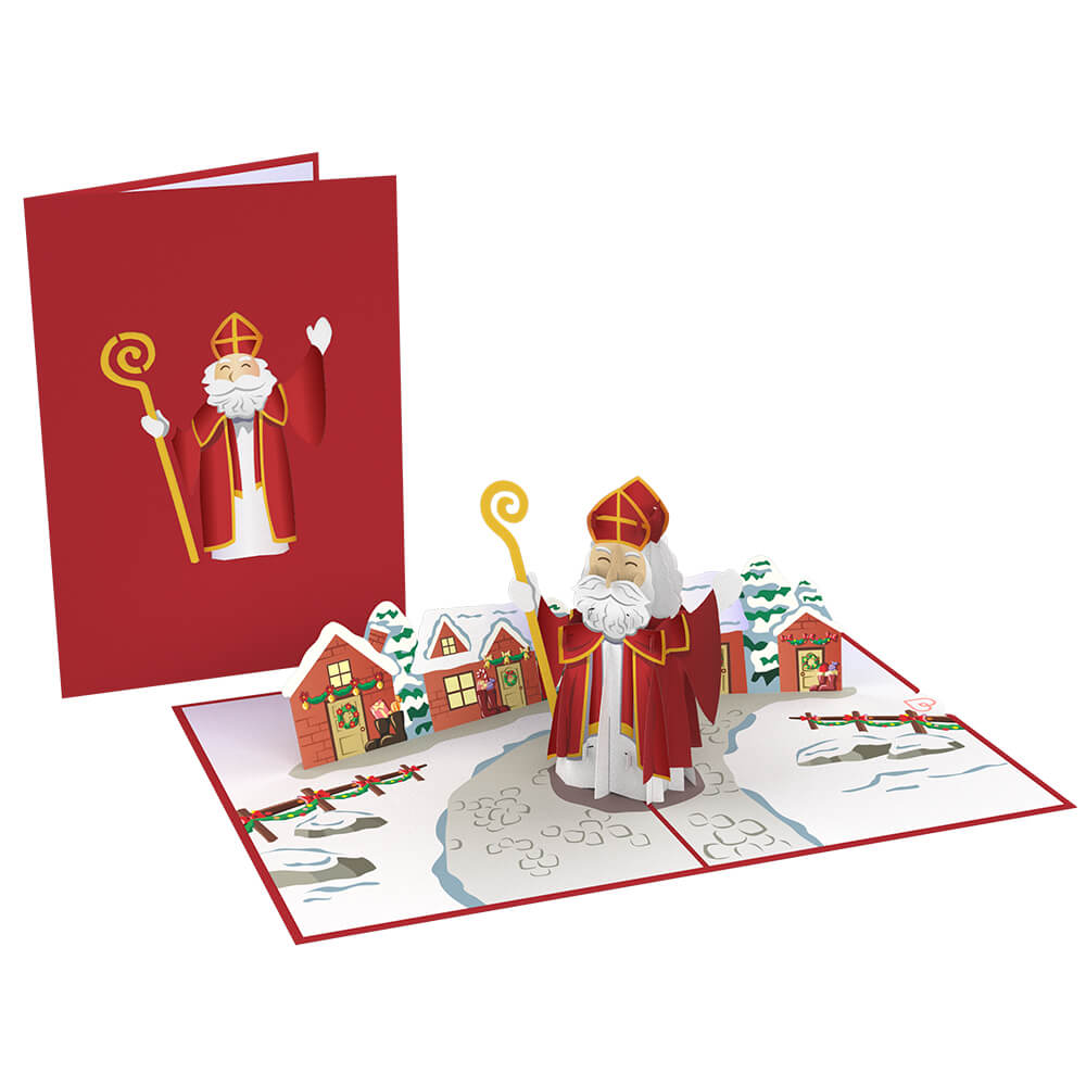 Biglietto pop-up di Babbo Natale