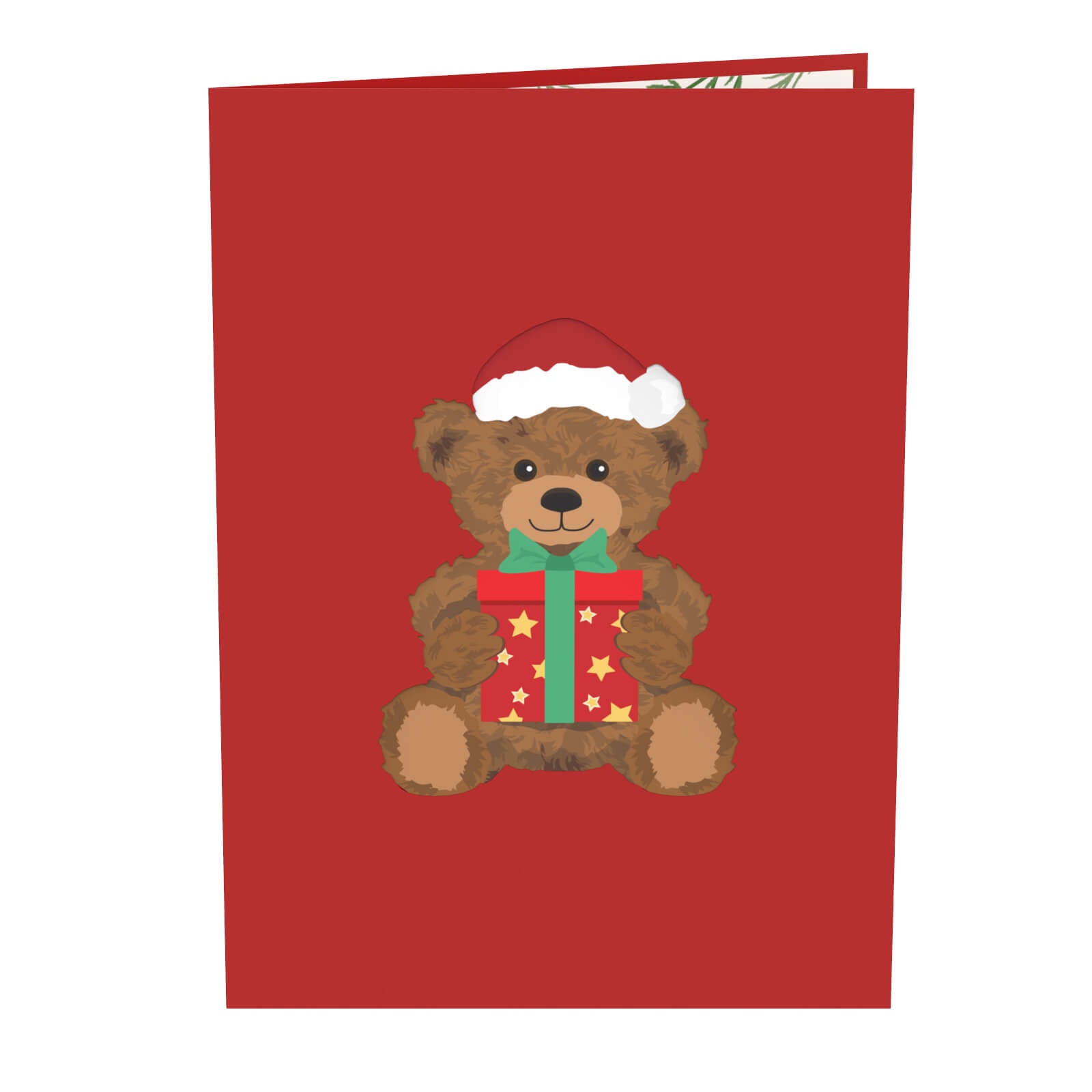 Biglietto Biglietto pop-up orsacchiotto di Natale