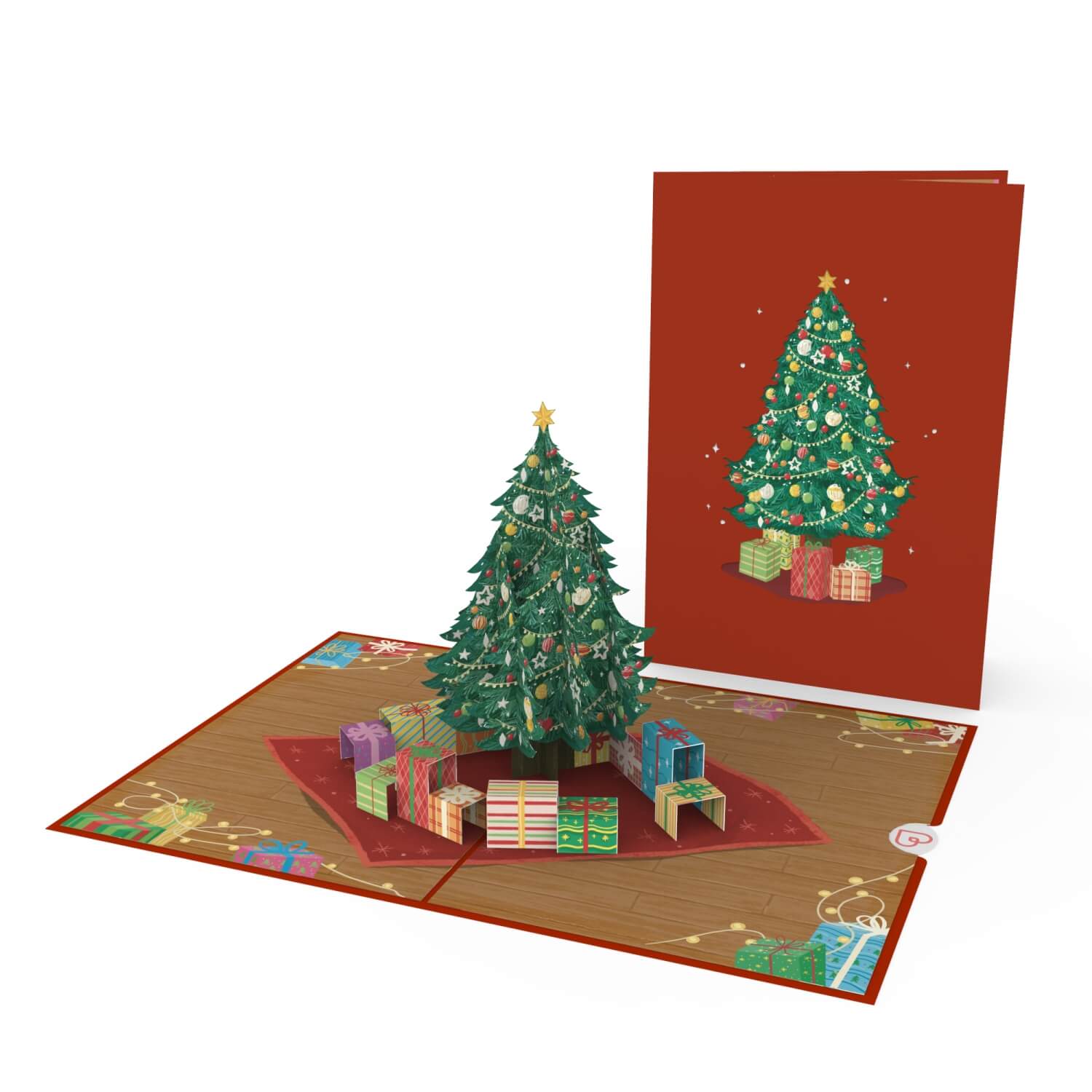 Albero di Natale con Biglietto pop-up regali