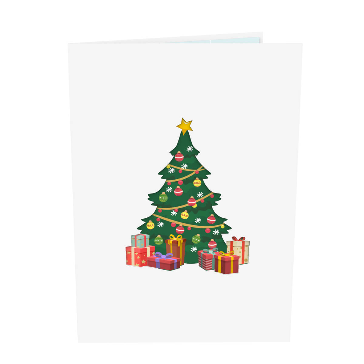 Biglietto pop-up Babbo Natale e renne