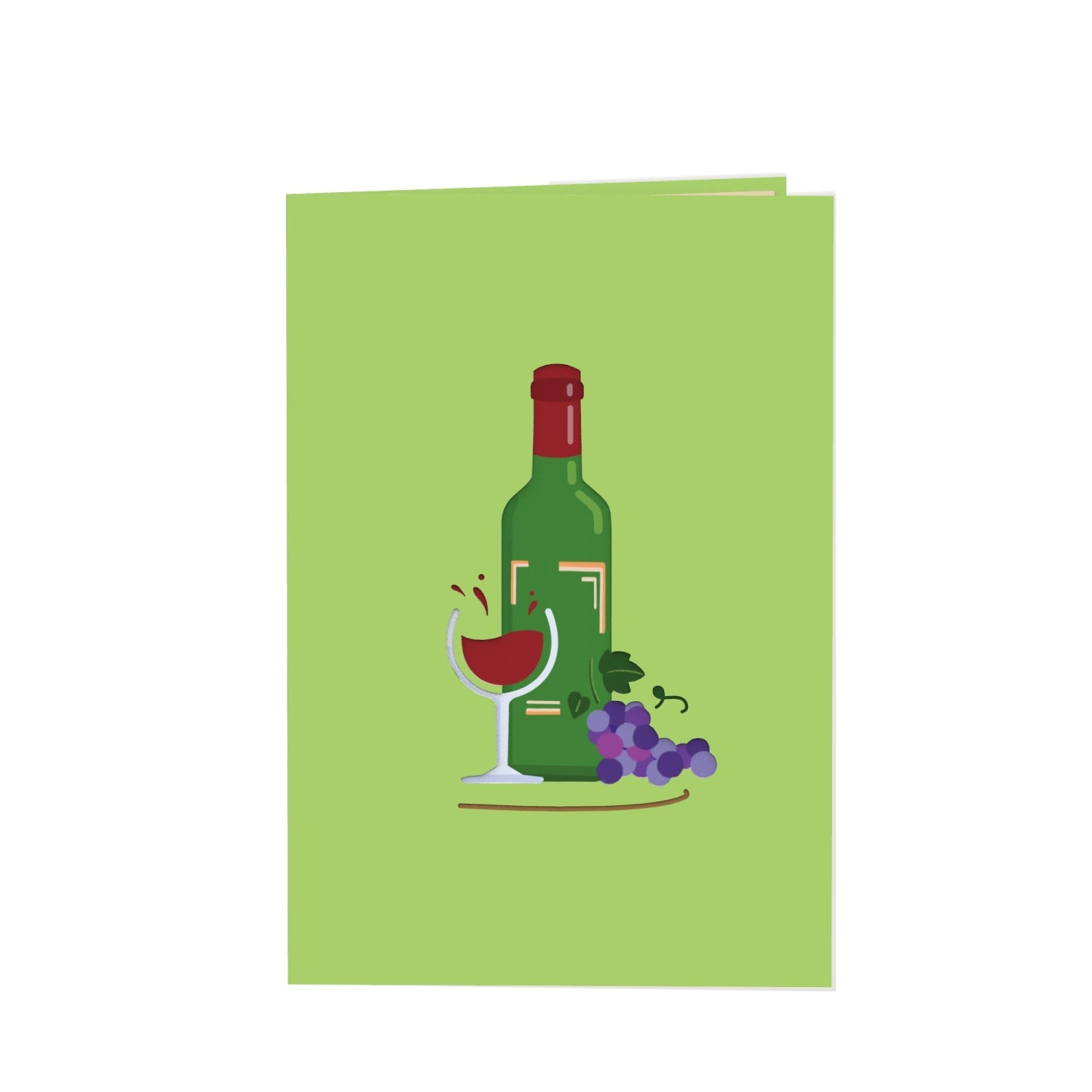 Biglietto pop-up per vino
