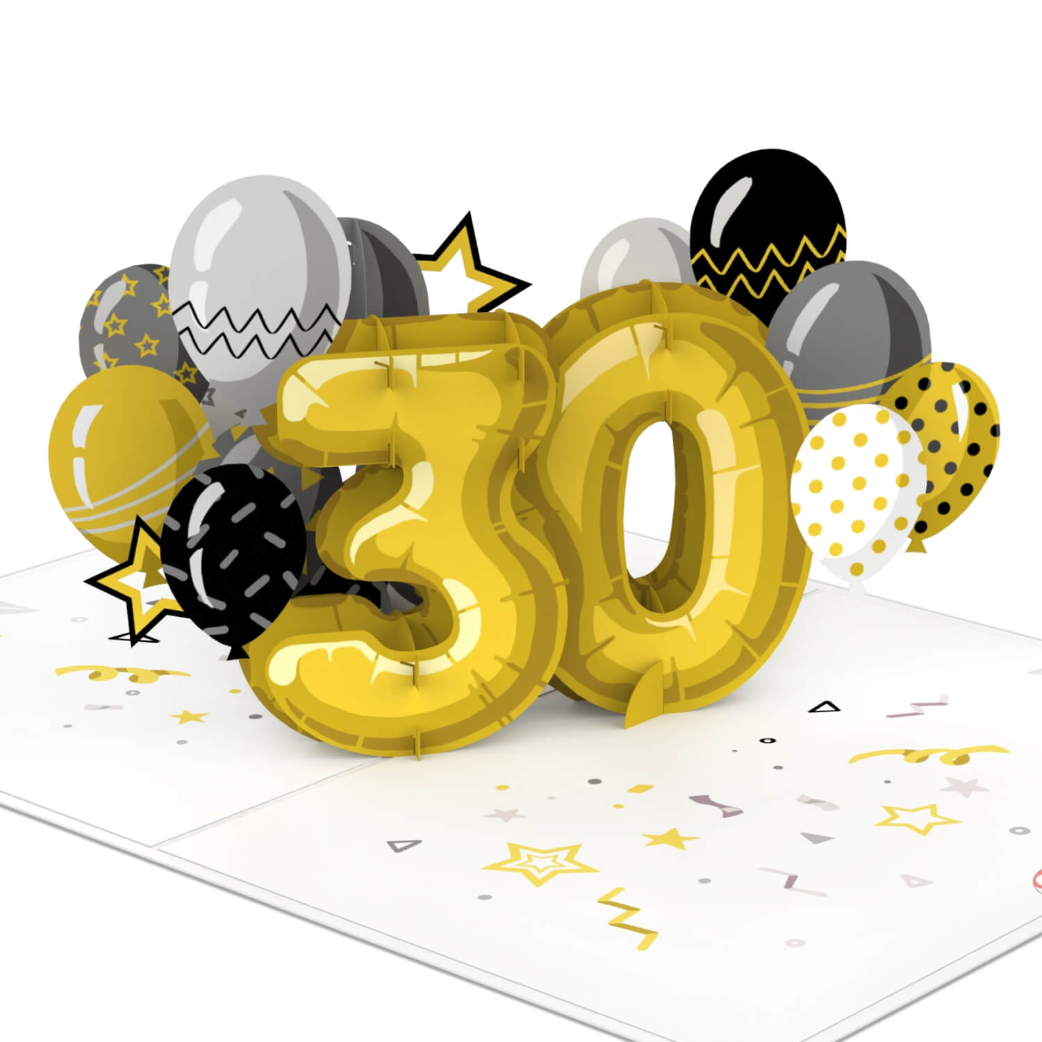 Biglietto pop-up per il trentesimo compleanno