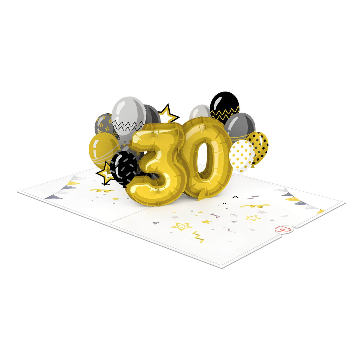 Biglietto pop-up per il trentesimo compleanno