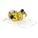 Biglietto pop-up per il trentesimo compleanno