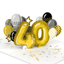 Biglietto pop-up per il 40° compleanno
