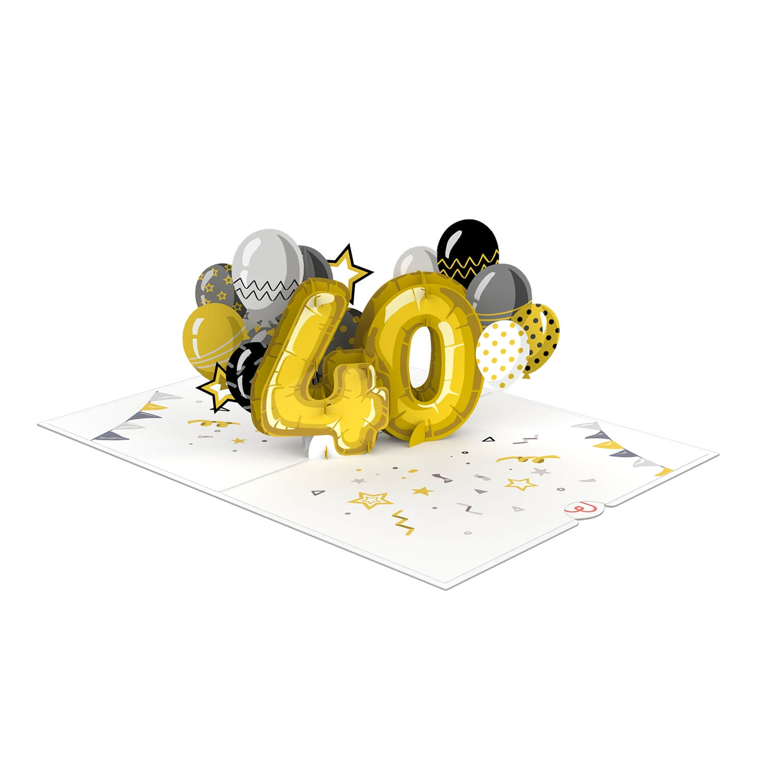 Biglietto pop-up per il 40° compleanno