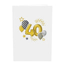Biglietto pop-up per il 40° compleanno