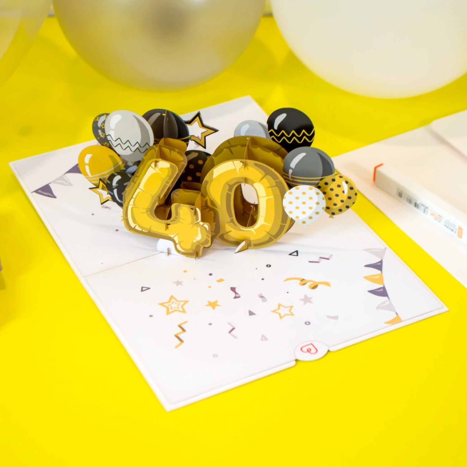Biglietto pop-up per il 40° compleanno