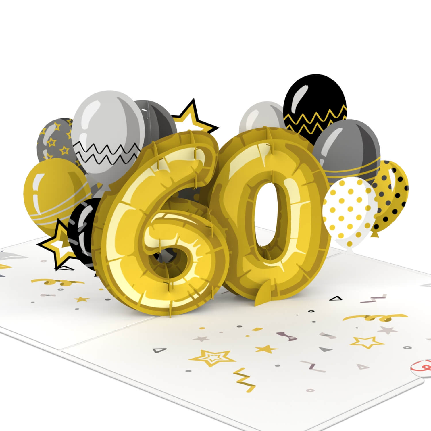 Biglietto pop-up per il 60° compleanno