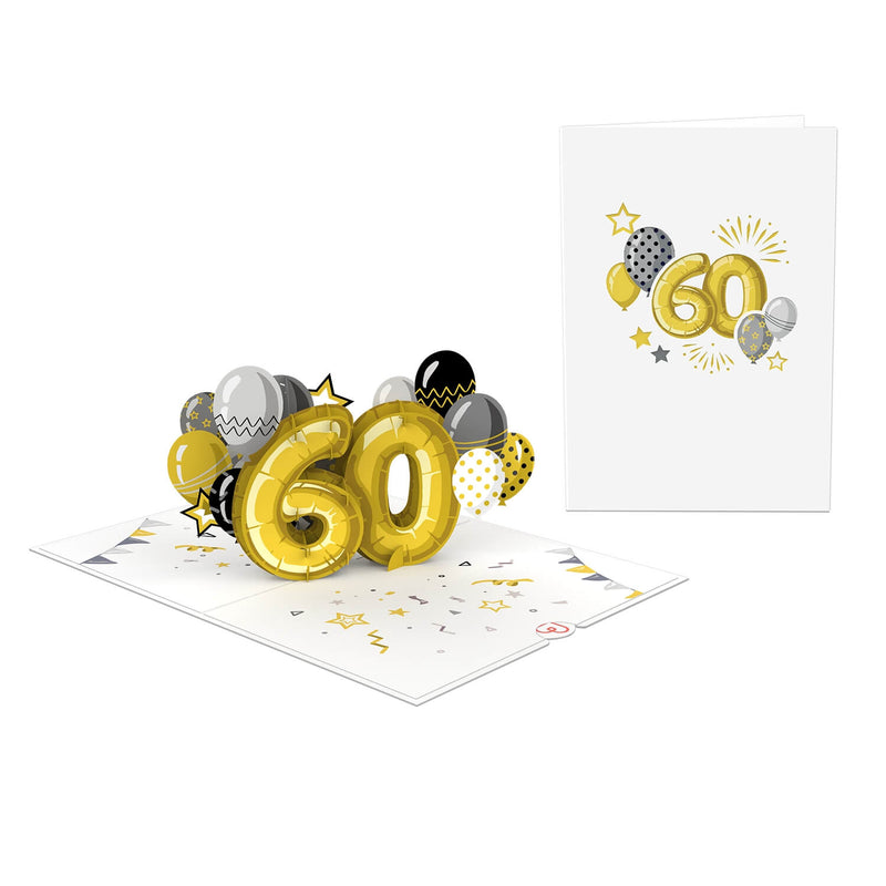 Biglietto pop-up per il 60° compleanno