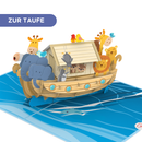 Arche Noah Pop-Up Karte Taufe