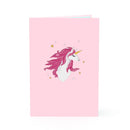 Unicorno con Biglietto pop-up arcobaleno