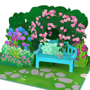 Biglietto pop-up Giardino con fiori