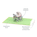 Passeggino con Biglietto pop-up per bambini