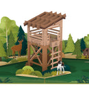 Biglietto pop-up del cacciatore