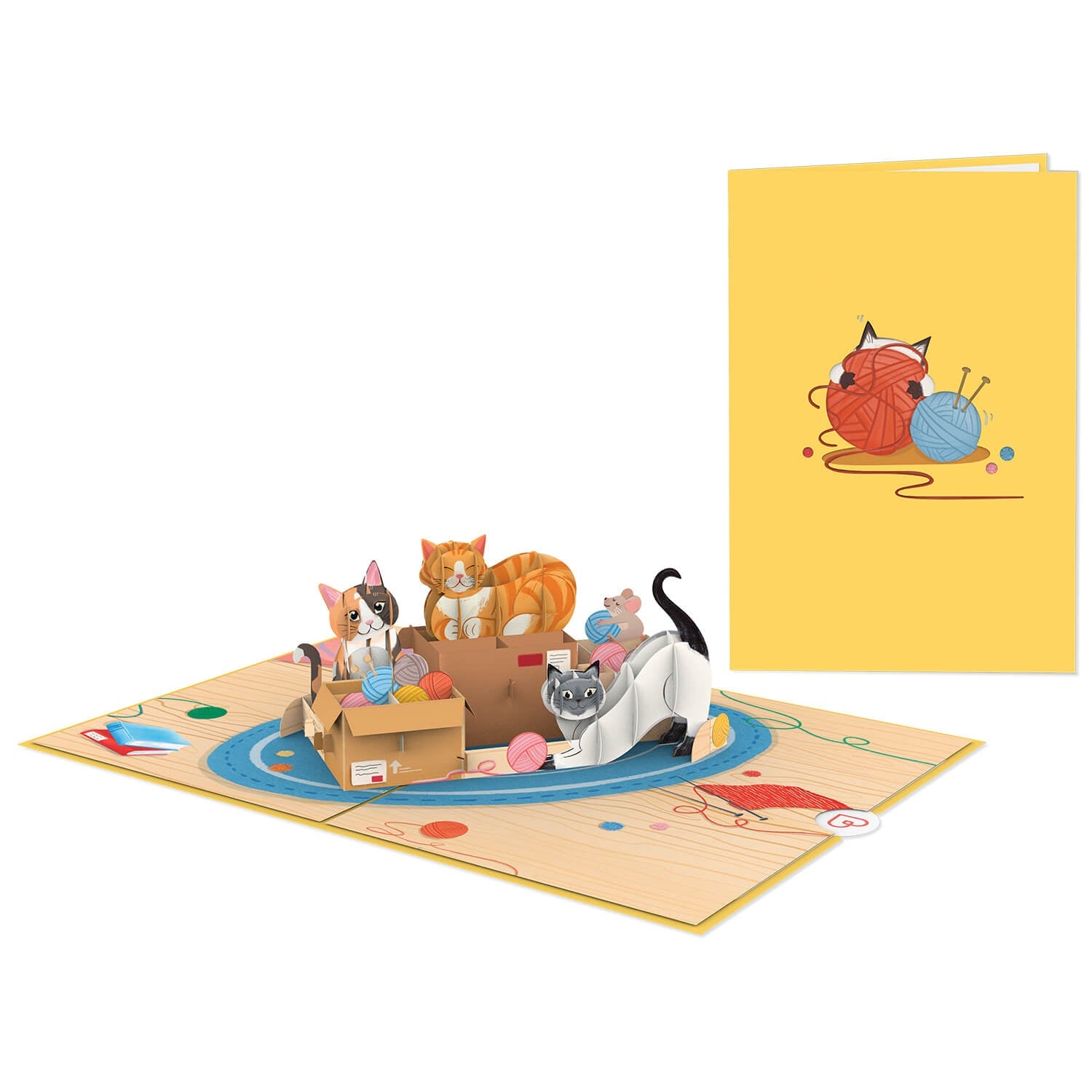 Niedliche Katzen Pop-Up Karte