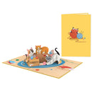 Niedliche Katzen Pop-Up Karte