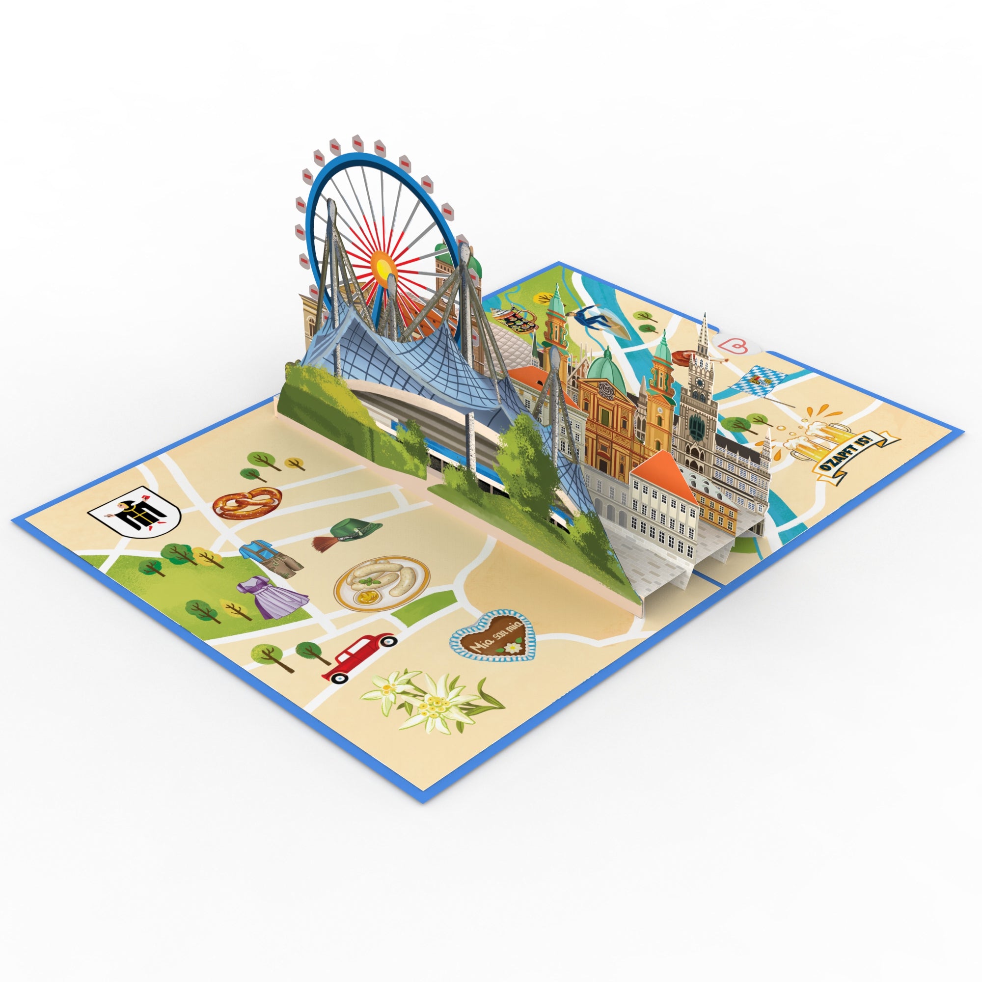 München Pop-Up Karte