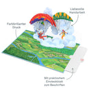 Paragliding Pop-Up Karte
