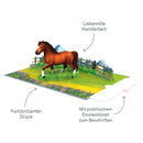 Pferd Pop-Up Karte