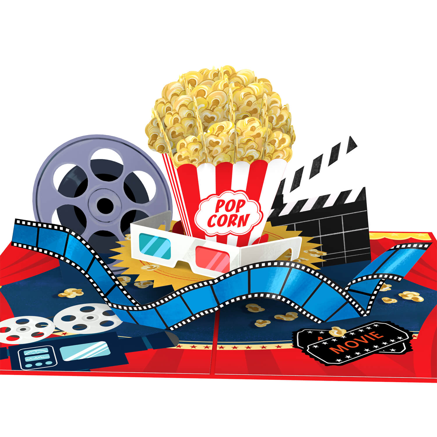 Biglietto pop-up per popcorn