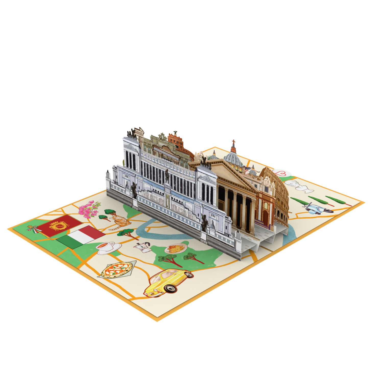 Rom Pop-Up Karte