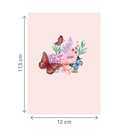 Biglietto Biglietto pop-up farfalle su fiori