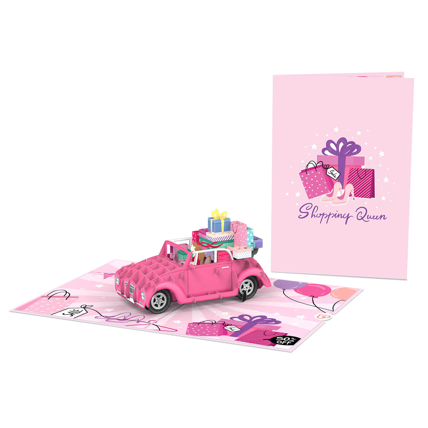 Shopping Queen Pop-Up Karte