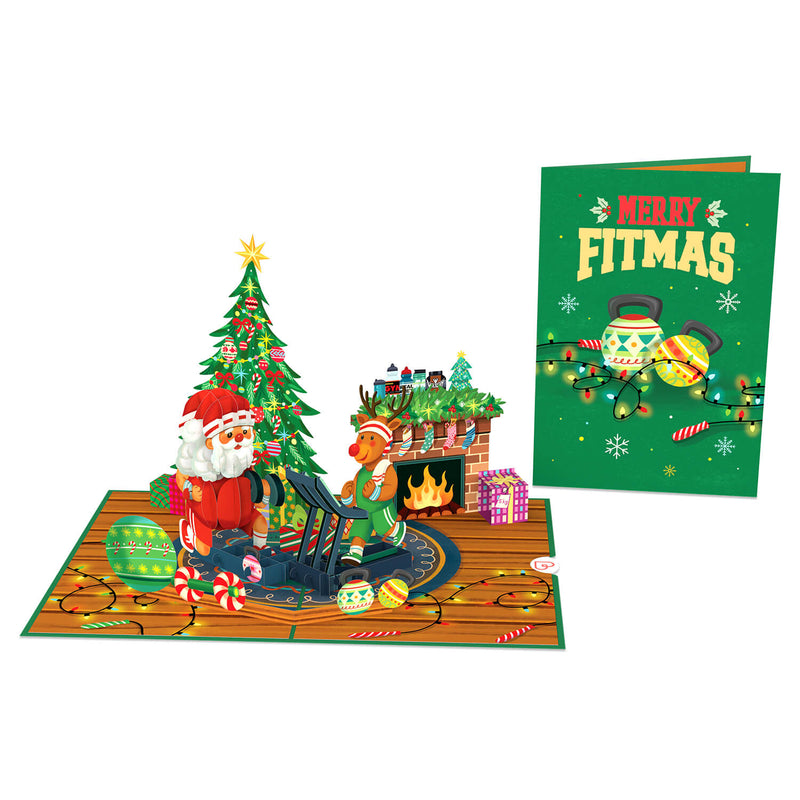 6er Set Pop-Up Karten "Lustige Weihnachten"