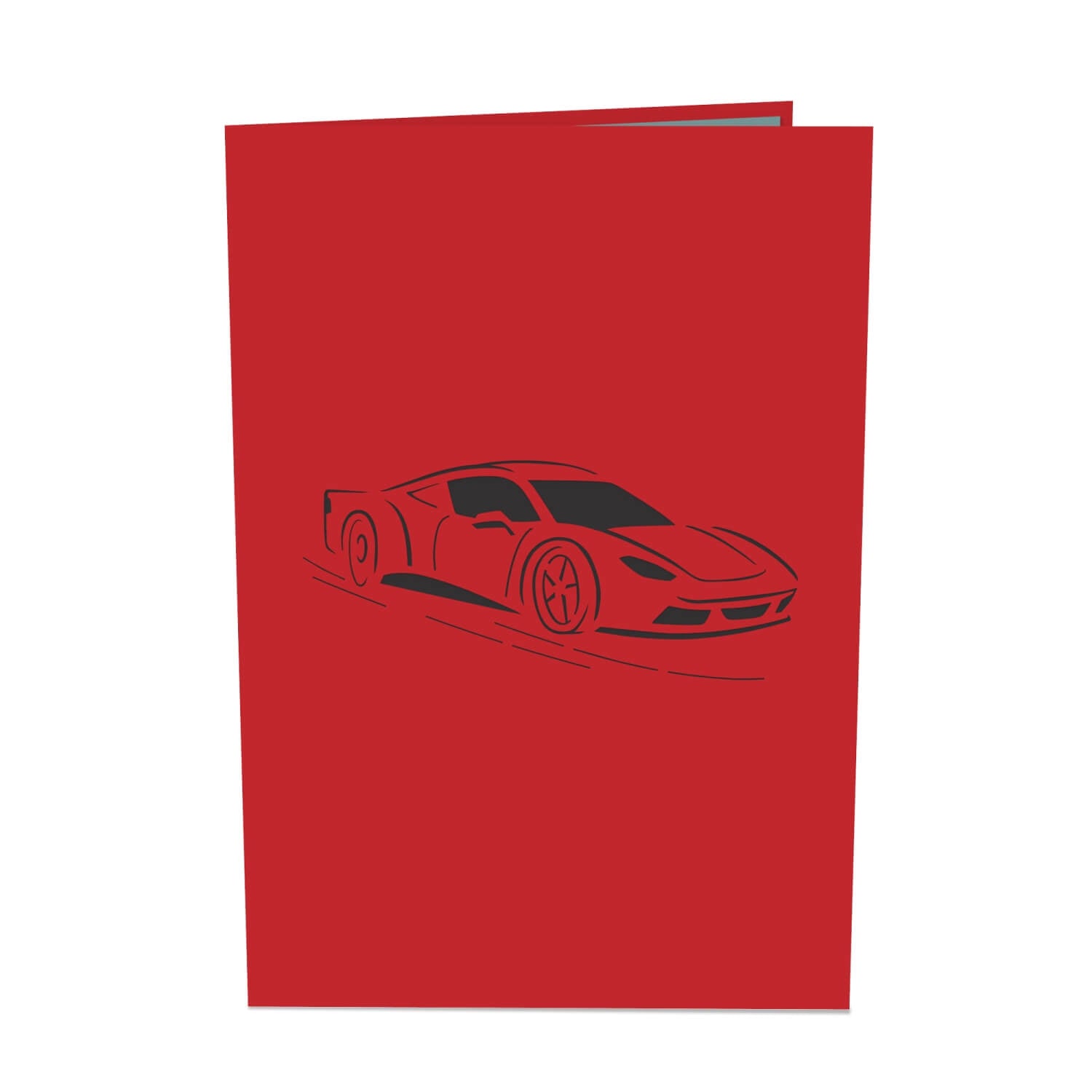 Biglietto pop-up per auto sportiva