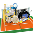 Tennis Pop-Up Karte