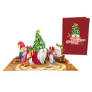 6er Set Pop-Up Karten "Weihnachtsgrüße für die ganze Familie"