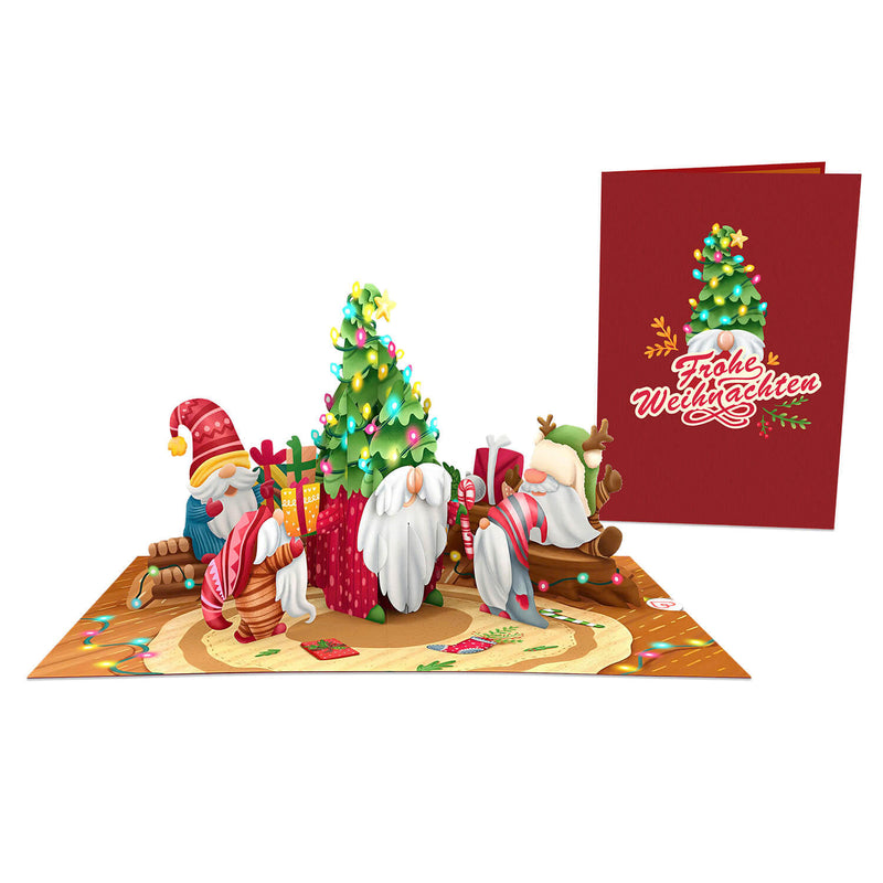 6er Set Pop-Up Karten "Weihnachtsgrüße für die ganze Familie"